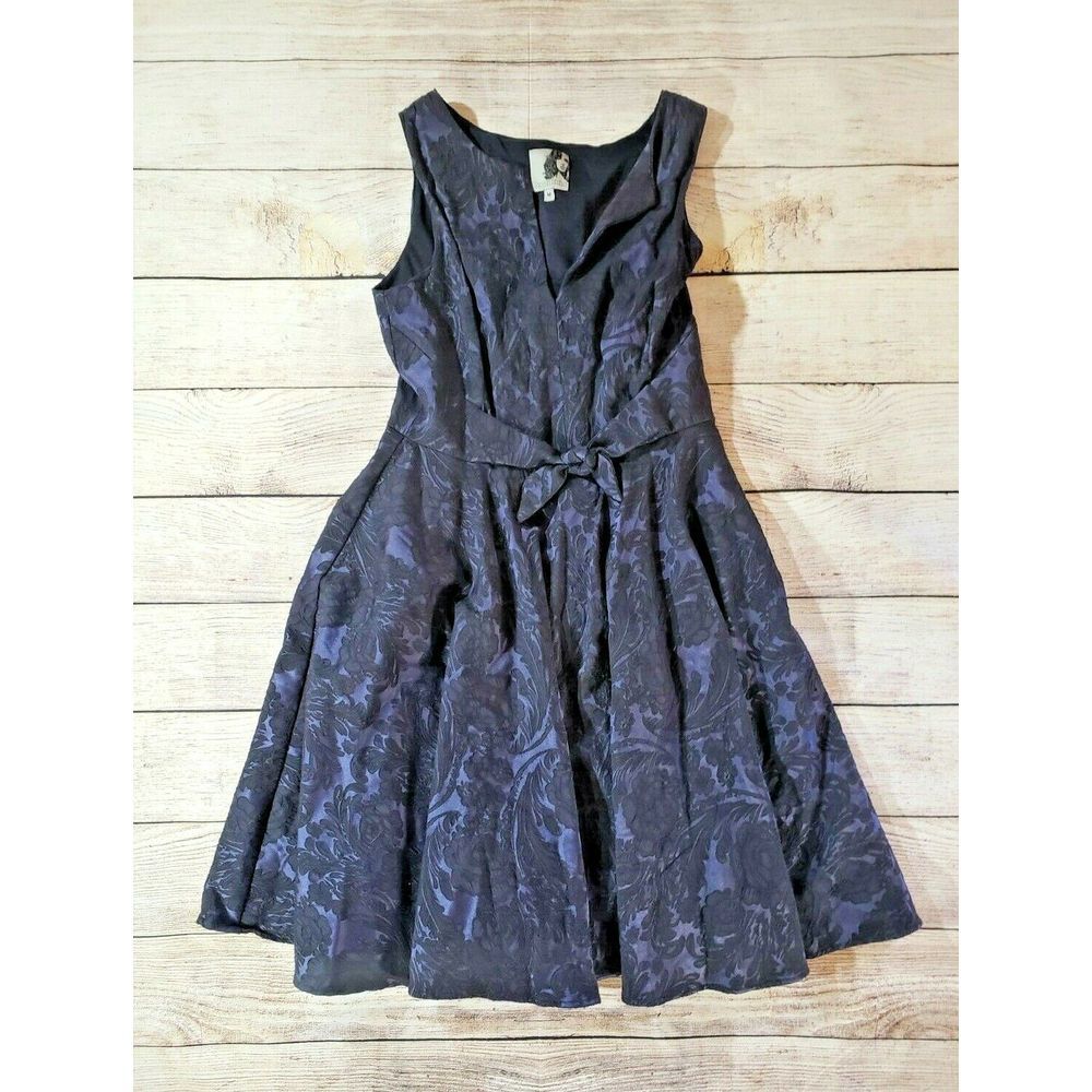 Anthropologie Coconinno Ara Tie Waist Floral Dress